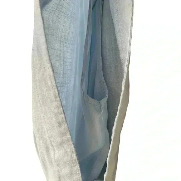 GILLI women’s light blue collar sleeveless with gather detail blouse size L - Picture 5 of 7